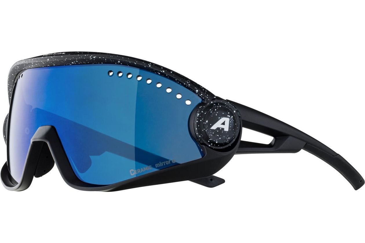 Alpina 5W1NG black blur matt / blue mirror lens