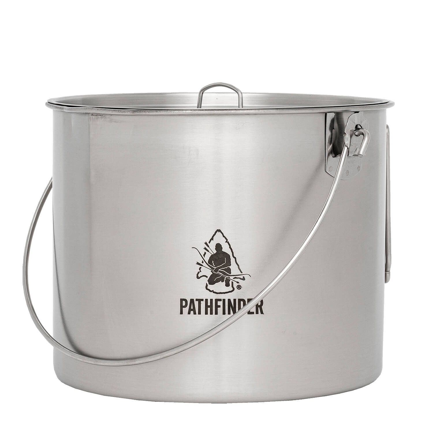 Edelstahl Bush Pot mit Deckel 3.5 Liter