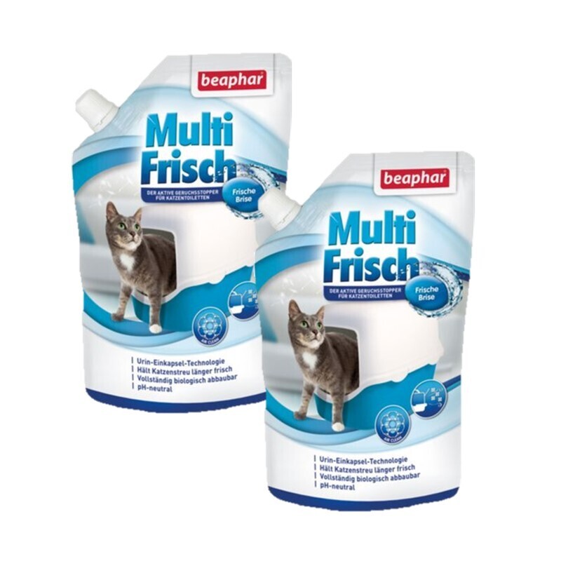 Beaphar Katzenstreu Beaphar Multi-Frisch für Katzentoiletten 400g 2xFrische Brise, 2x