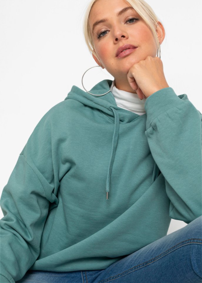 Oversized Kapuzensweatshirt aus Bio-Baumwolle