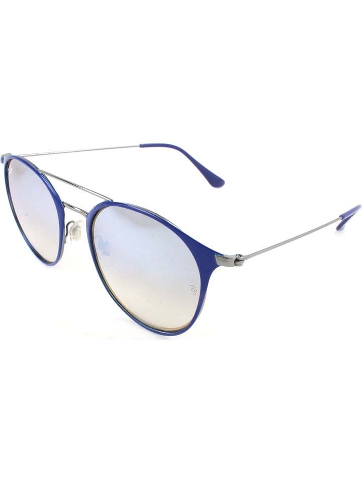Ray Ban Uisex-Sonnenbrille in Dunkelblau/ Silber günstig kaufen
