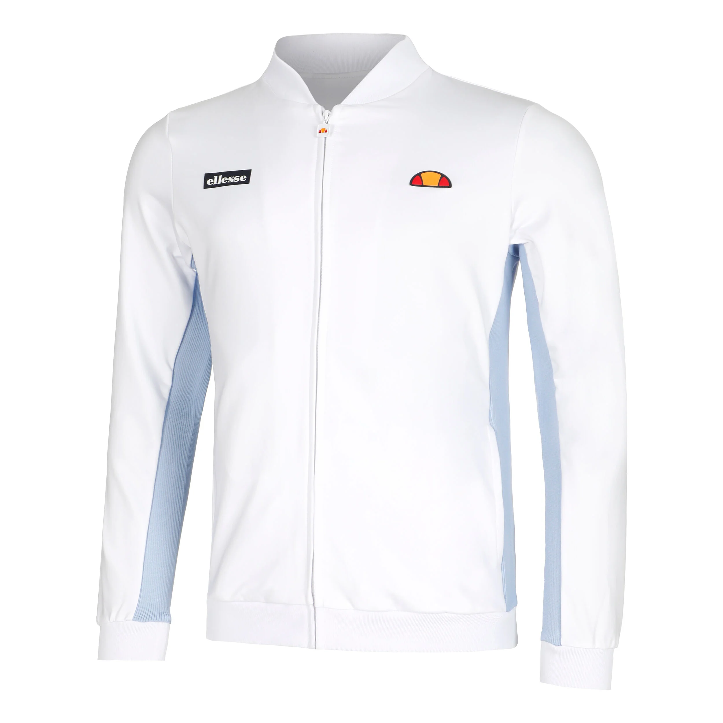 Crusoe Trainingsjacke Herren - Weiß, Hellblau