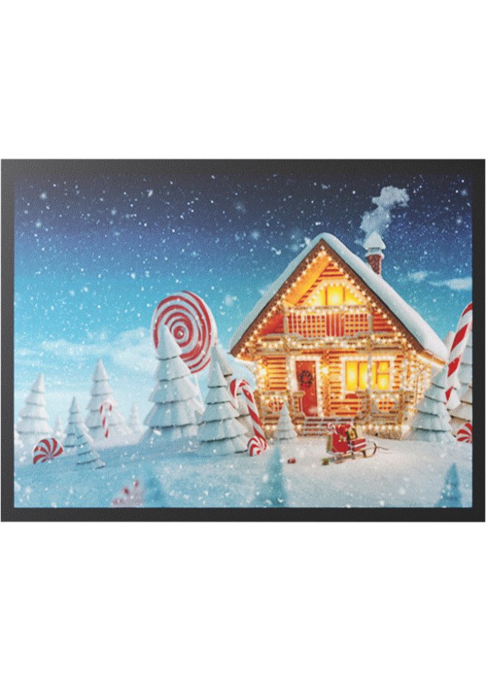 Fußmatte mit weihnachtlichem Motiv