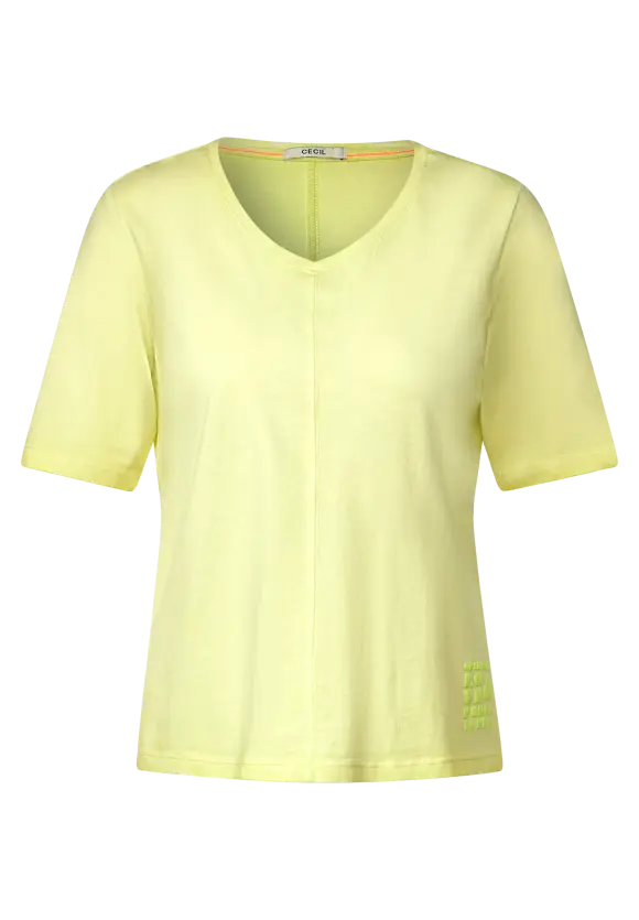 CECIL T-Shirt in Washed Optik
