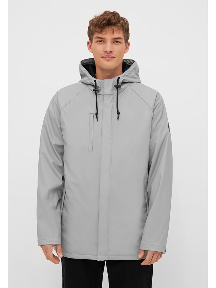 Derbe Regenjacke in Grau günstig kaufen