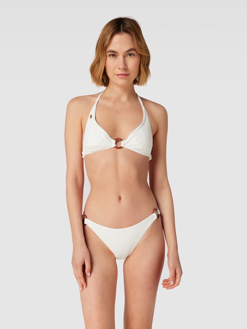 Bikini-Oberteil mit Strukturmuster Modell 'MINEW' in offwhite