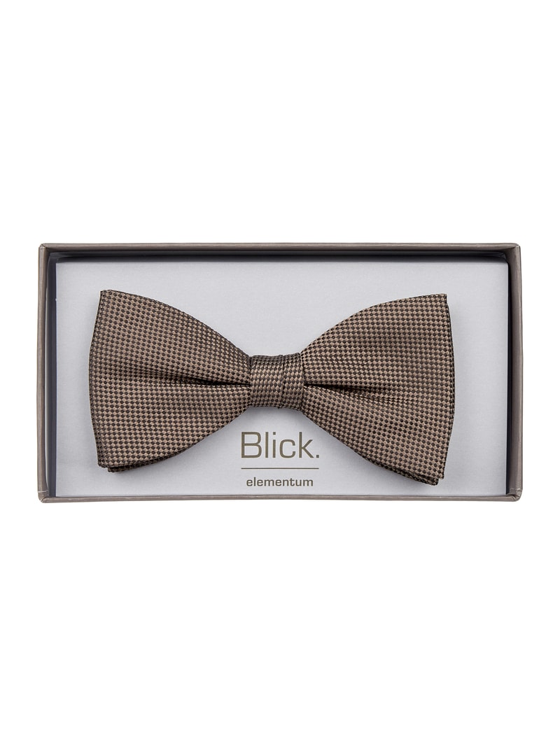 Fliege aus reiner Seide in beige