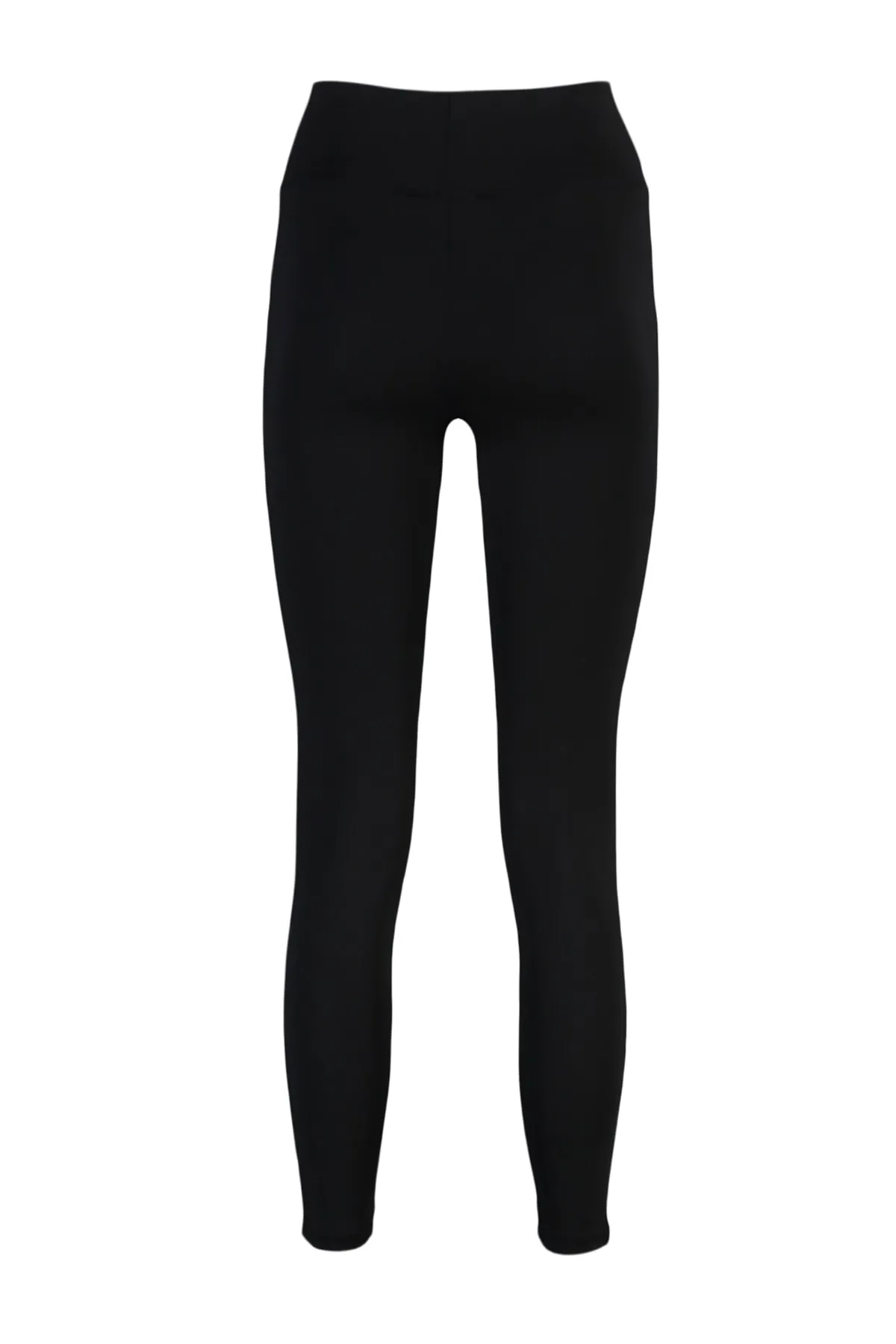 Trendyol Collection  Schwarze gestrickte Sportstrumpfhose mit breiter Taille und extra Erholung in voller Länge TWOAW21TA0029