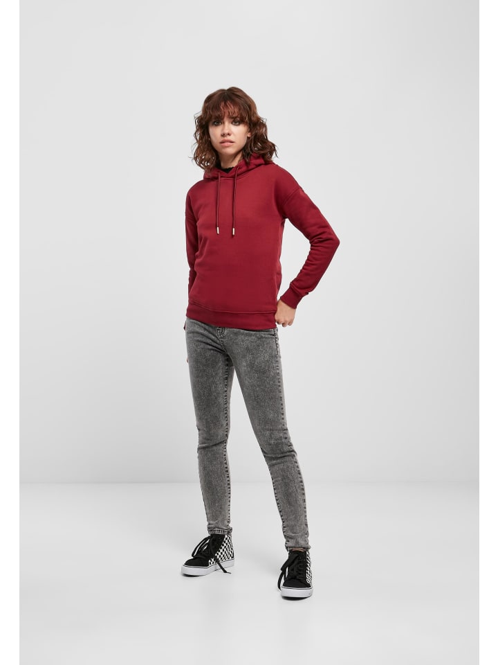 Urban Classics Urban Classics Kapuzenpullover in burgundy günstig kaufen