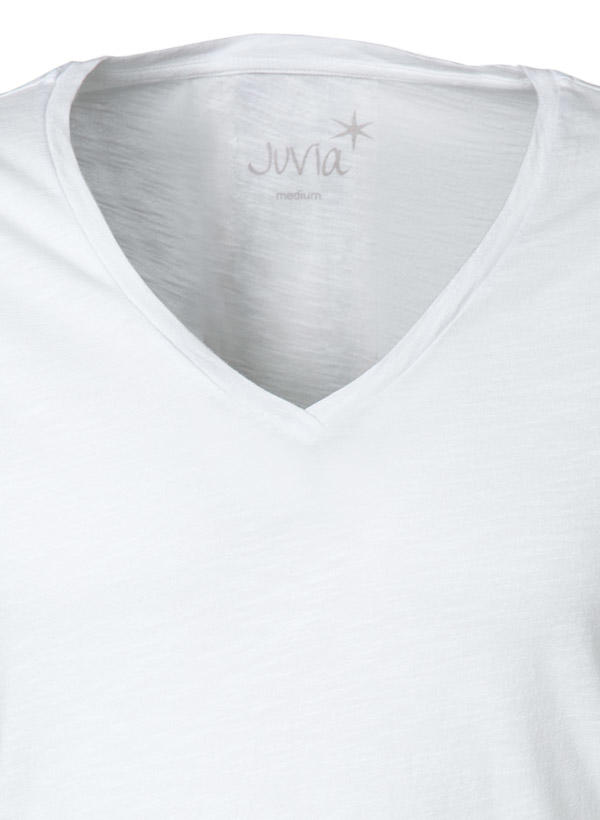 JUVIA, T-Shirt, Baumwolle, weiß