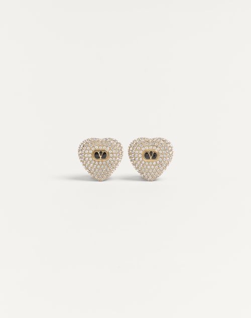 Coeur Royal øreringe i metal, emalje og Swarovski® krystaller