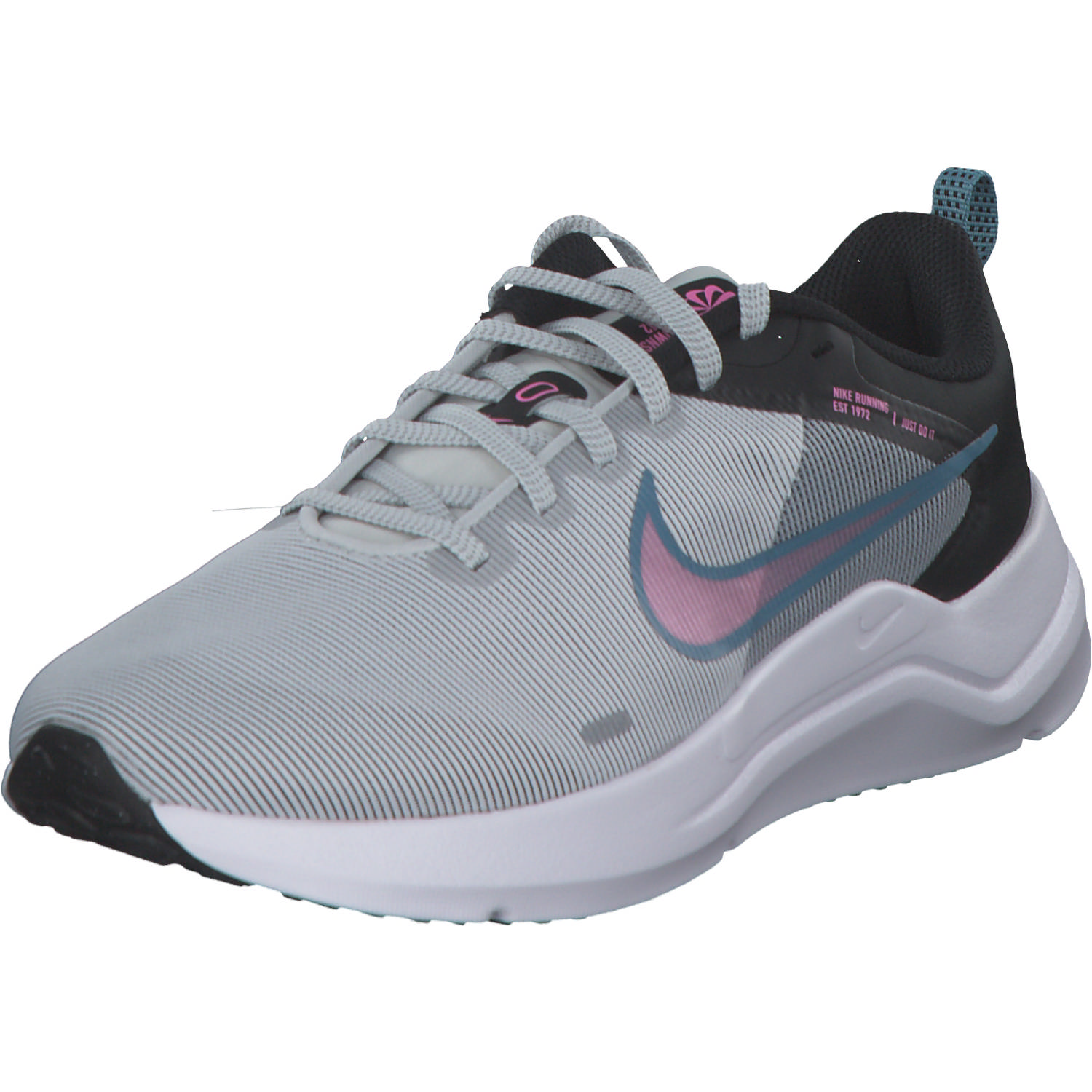 Nike Downshifter 12 DD9294, Sneakers Low, Damen, photon dust/pink spell/sm grey