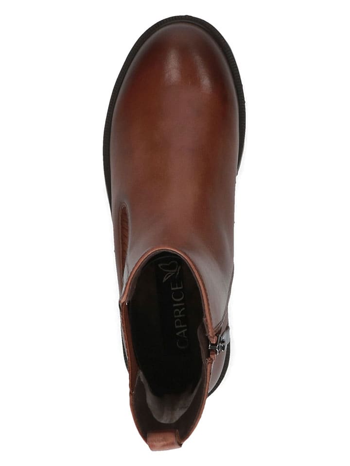Caprice Leder-Boots in Hellbraun günstig kaufen