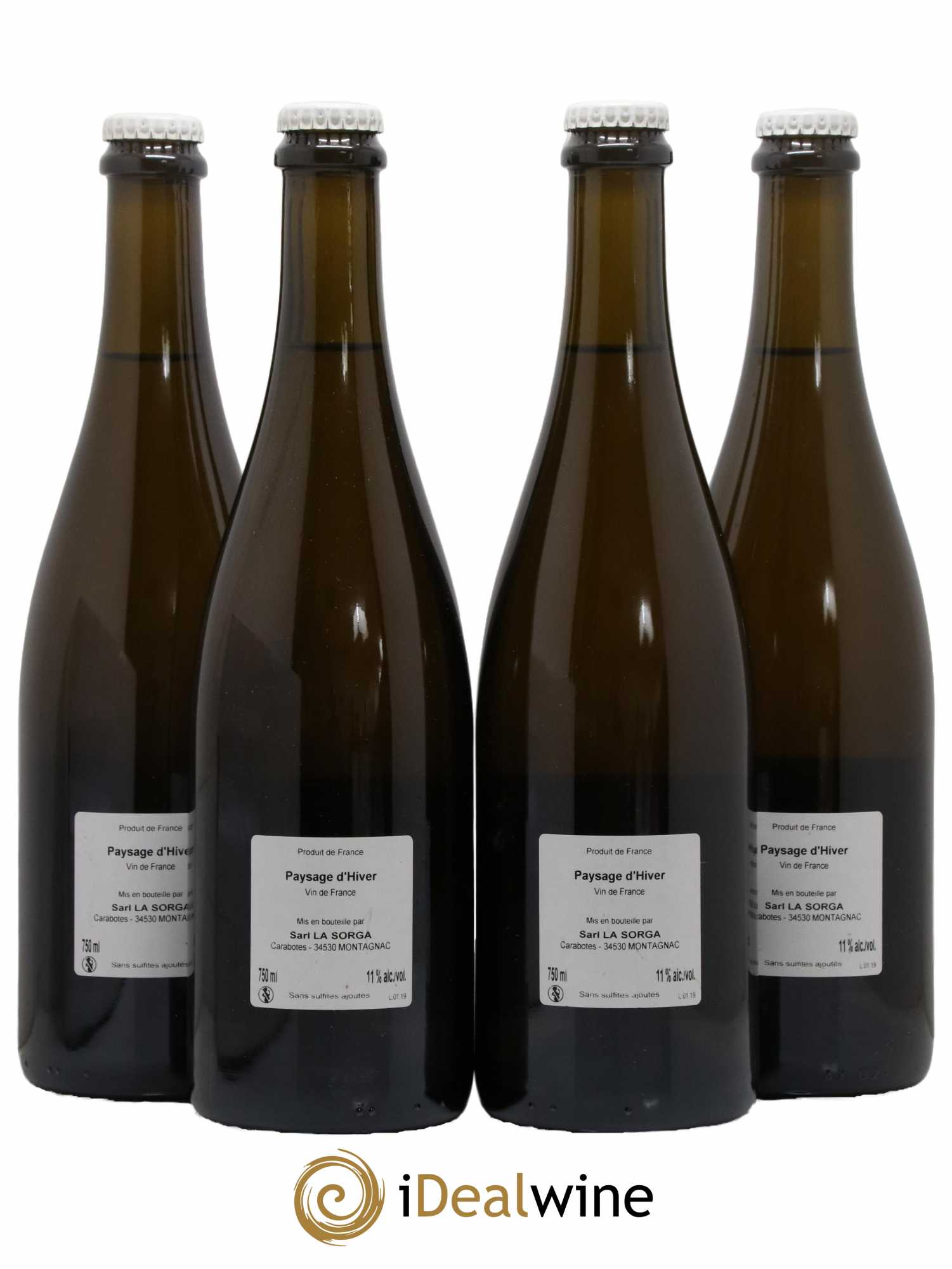 Vin de France Paysage d'Hiver La Sorga 2019 - Lot de 4 Bouteilles