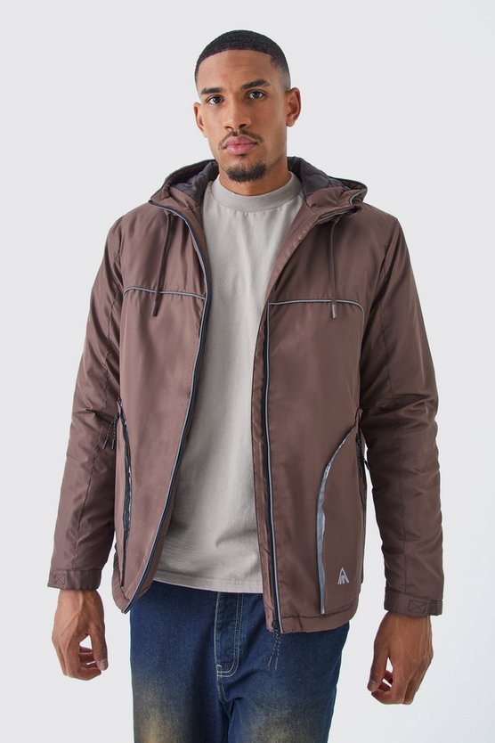 Tall lockere Ripstop-Jacke mit reflektierendem Detail