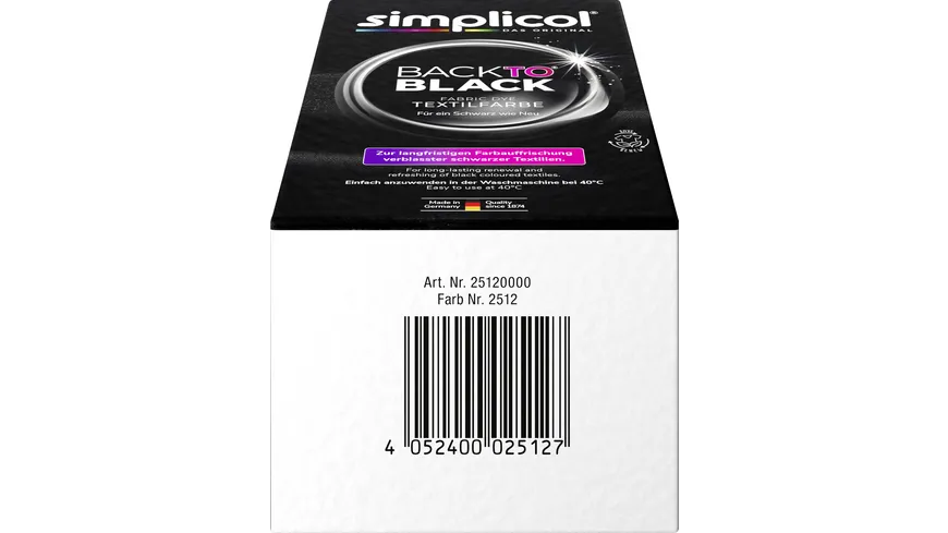 simplicol Back to Black 400 g