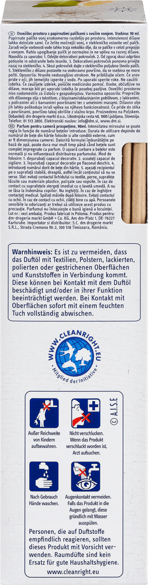 Duftstäbchen Raumduft Pure Frische, 90 ml