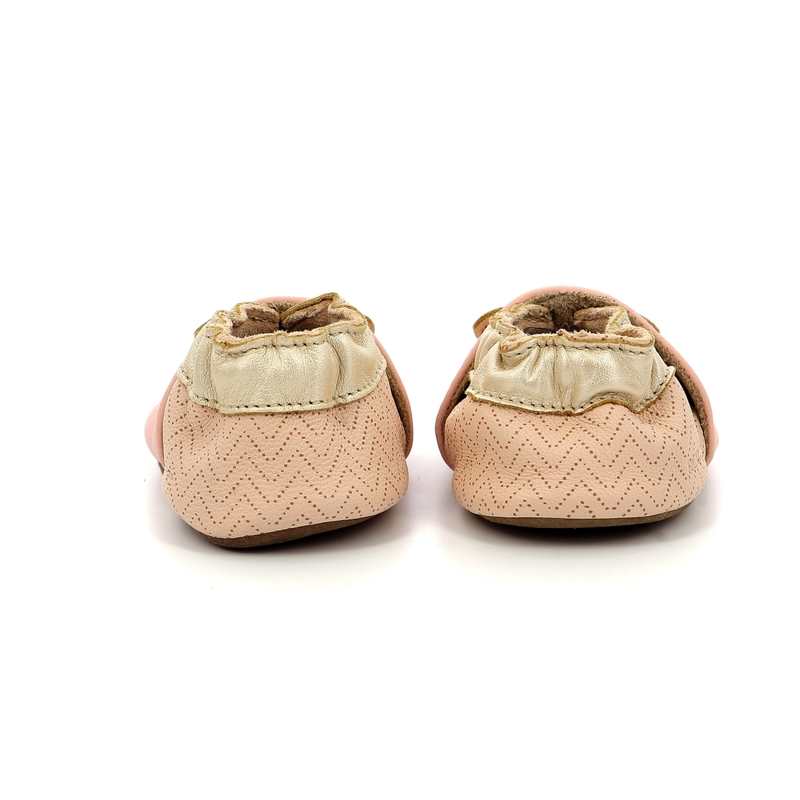 Chaussons cuir tannage vegetal Leopardo