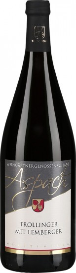 2021 Trollinger mit Lemberger Cuvée Rot halbtrocken 1,0 L - Weingärtnergenossenschaft Aspach