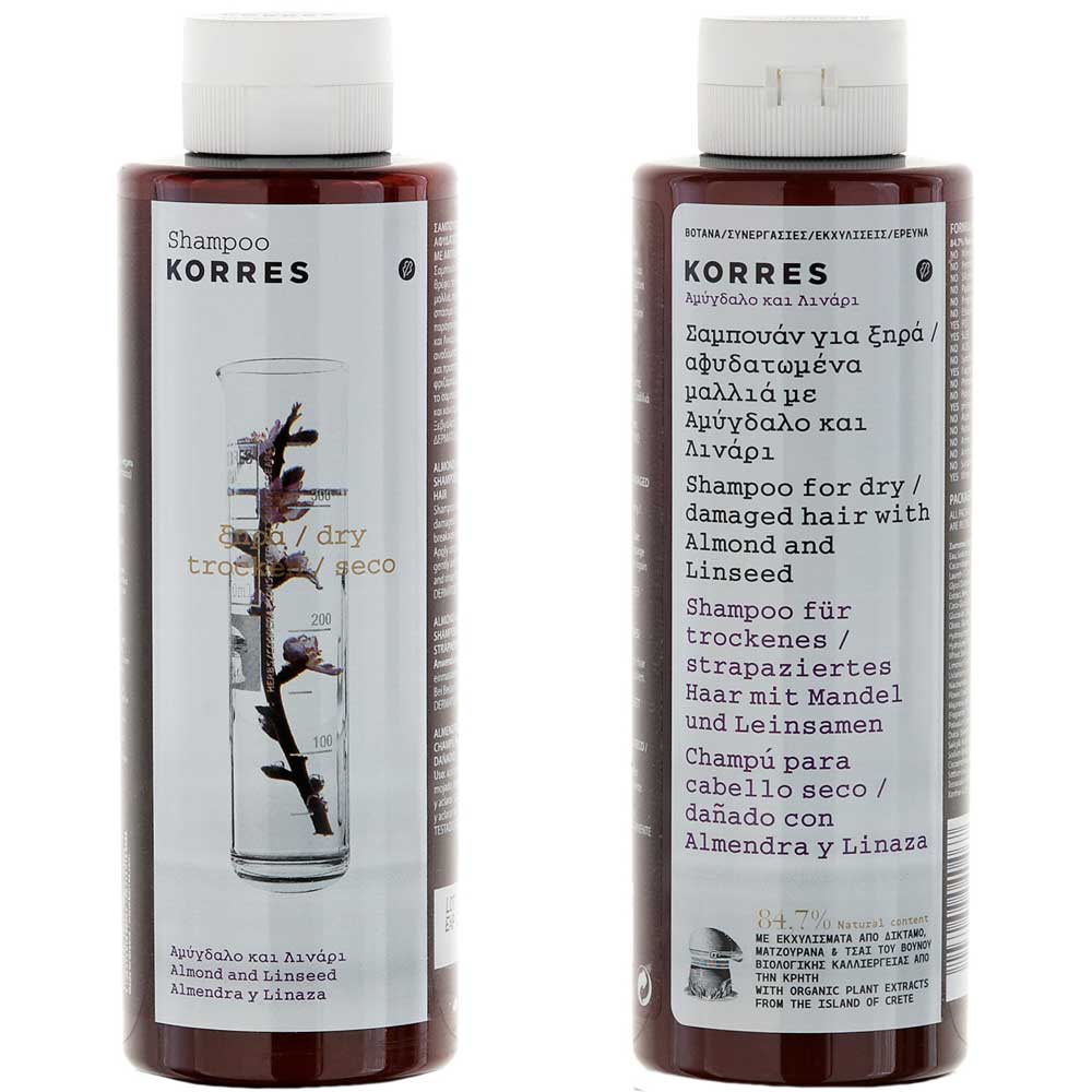 Korres Almond & Linseed Shampoo 250 ml
