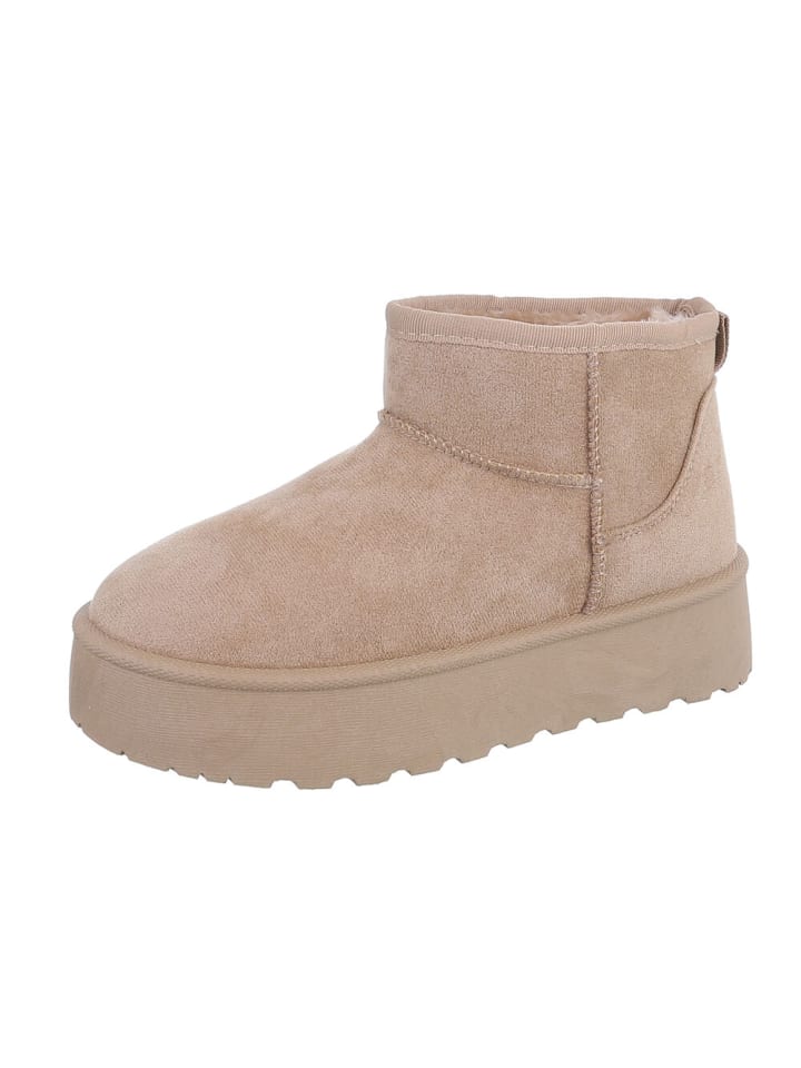 Ital-Design Stiefelette in Hellbraun günstig kaufen