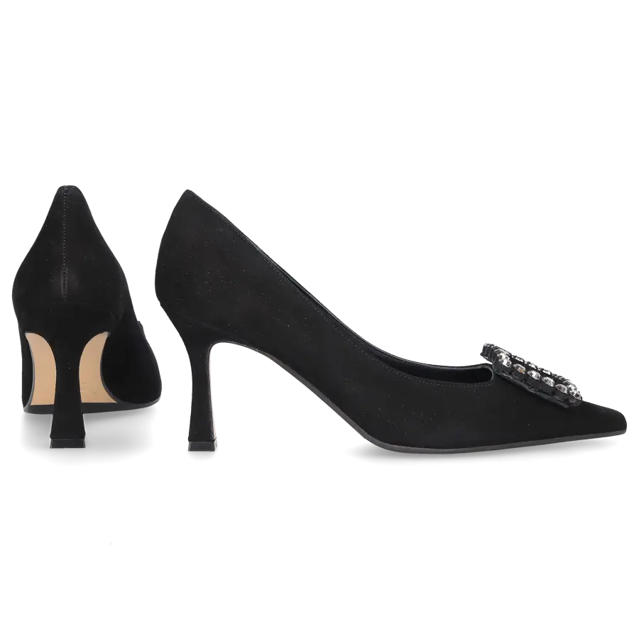 Roberto Festa - Pumps LILLY Veloursleder - schwarz