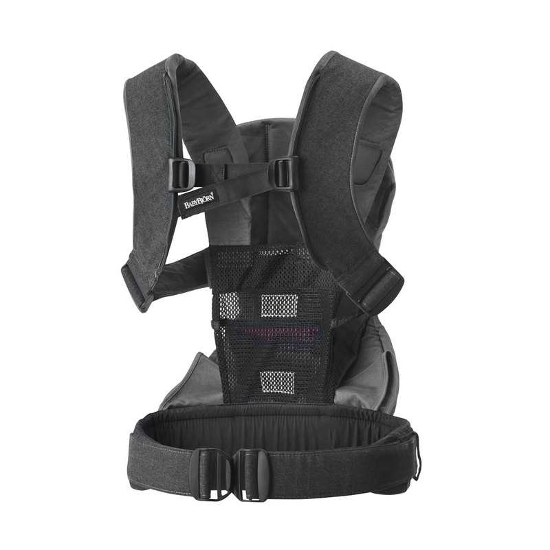 Porte-bébé One gris anthracite coton BabyBjörn