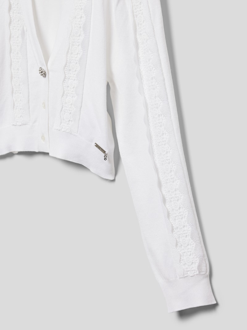 Cardigan in Strick-Optik Modell 'CEREMONY' in weiß