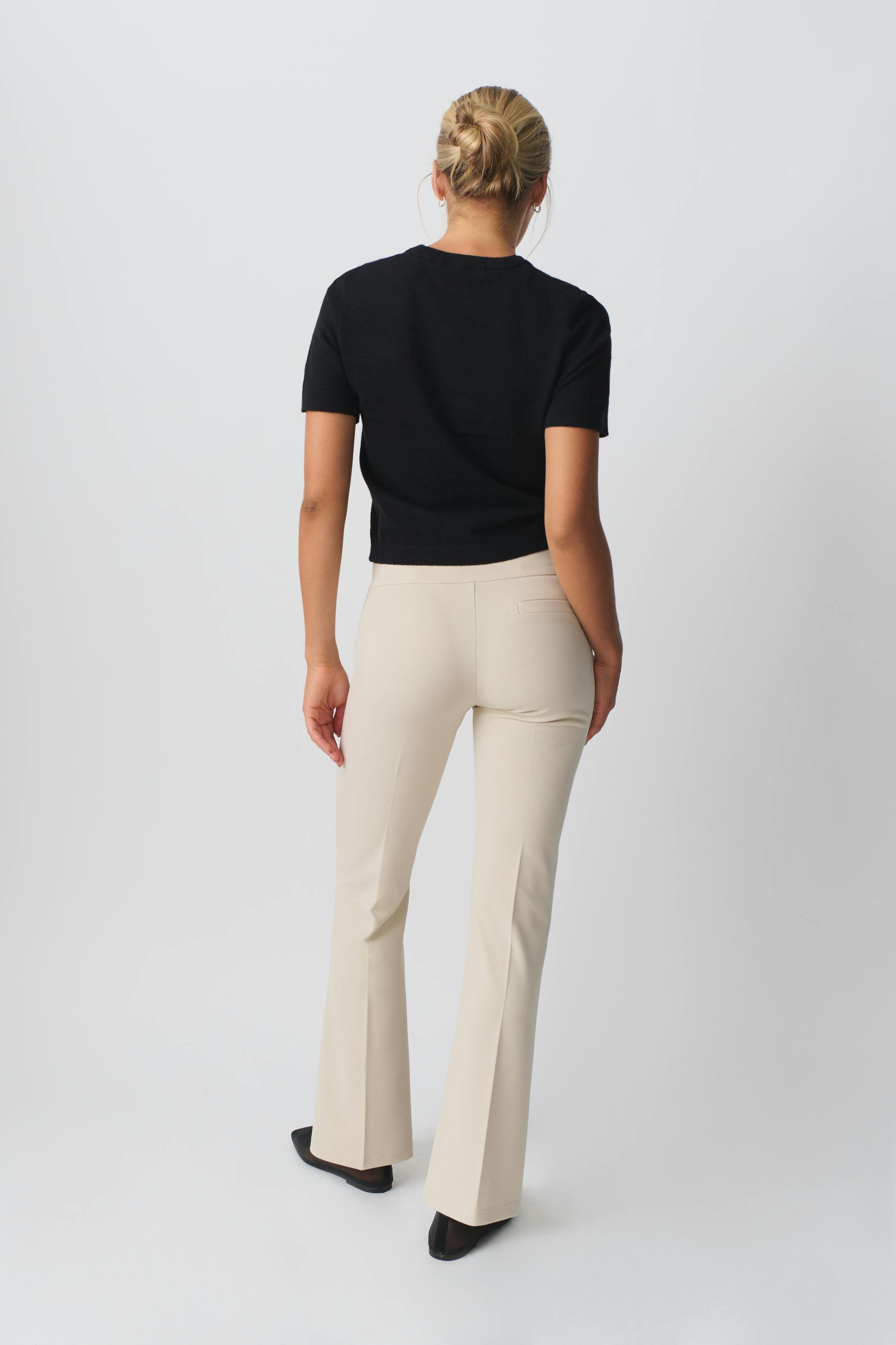 Jersey tailored trousers