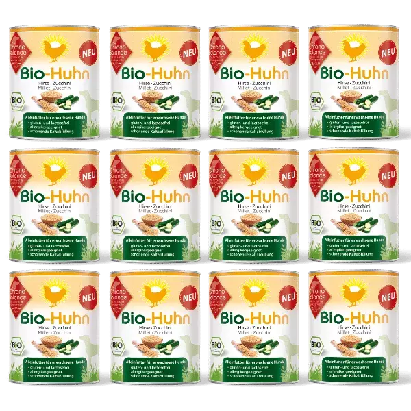 ChronoBalance Hundenassfutter ChronoBalance Alleinfutter Huhn mit Hirse und Zucchini 9,6 kg