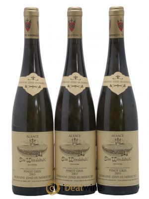 Alsace Pinot Gris Clos Windsbuhl Zind-Humbrecht (Domaine)  2003 - Lot de 3 Bouteilles