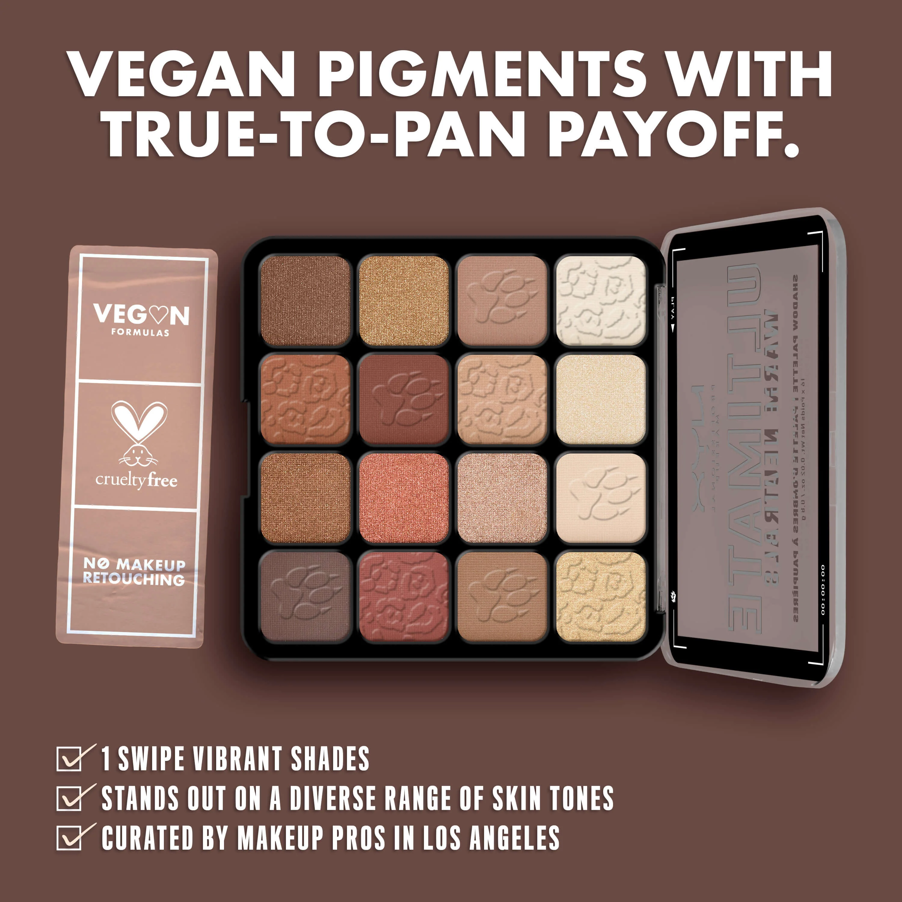 Paleta de sombras de ojos definitiva - Tonos neutros cálidos - Paleta de sombras de ojos