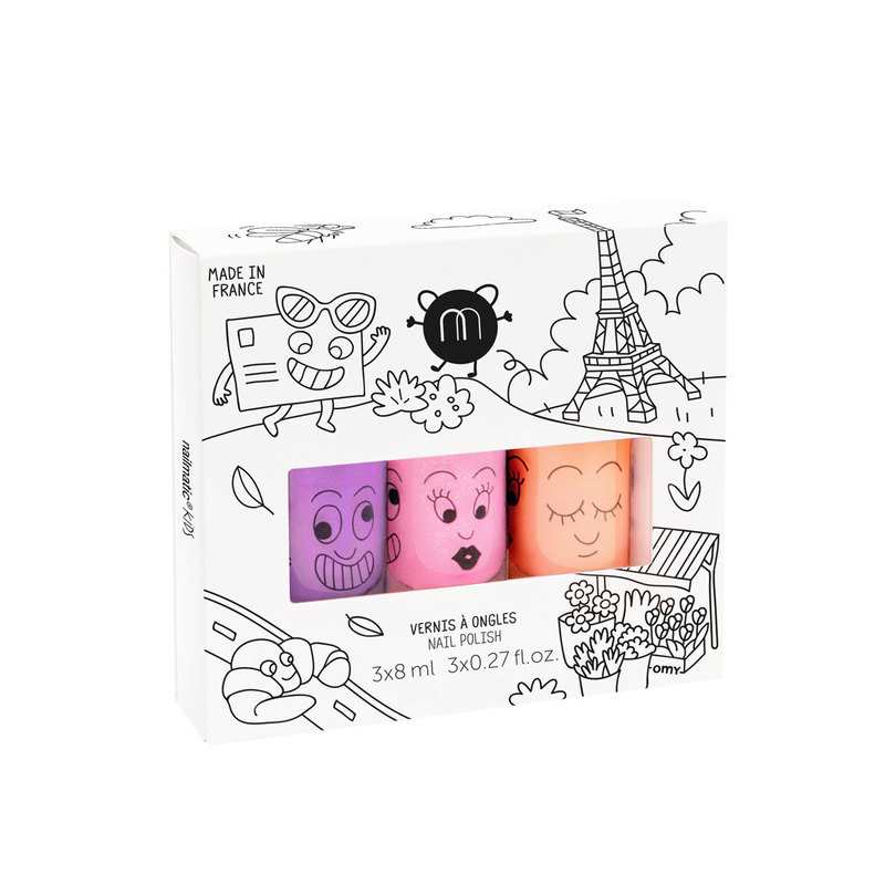 Coffret Trio Vernis à l'Eau Paris Nailmatic