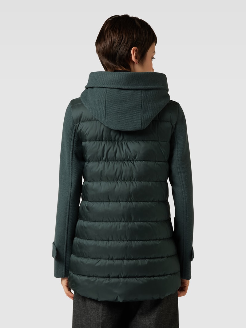 Jacke mit Kapuze und Ärmelriegeln in schilf