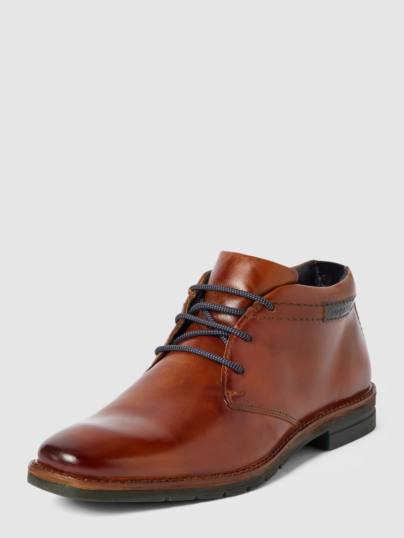Derby-Schuhe mit Schnürverschluss Modell 'Merlo' in cognac