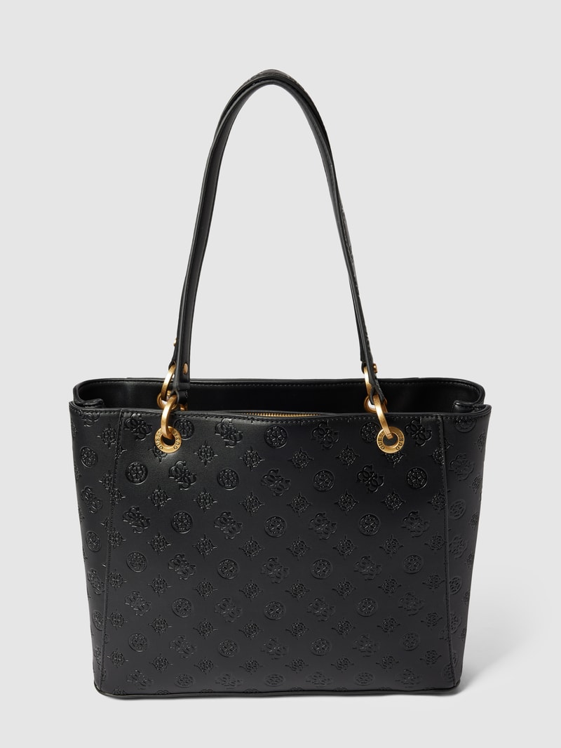 Shopper mit Label-Detail Modell 'GEVA' in schwarz