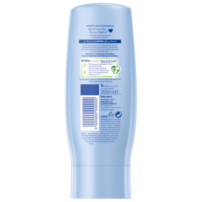 Volumen und Kraft pH-Balance Spülung
