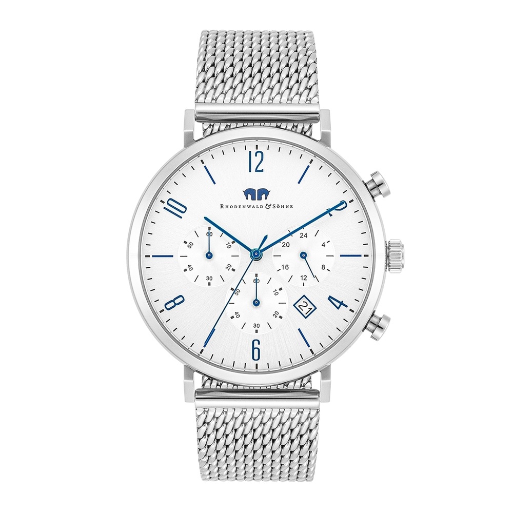 Rhodenwald & Söhne Chronographe Arakon en Argent Acier inoxydable en Argent Montre