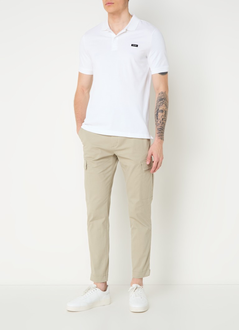 Pantaloni scurți cargo Calvin Klein Tailored cu închidere cu fermoar