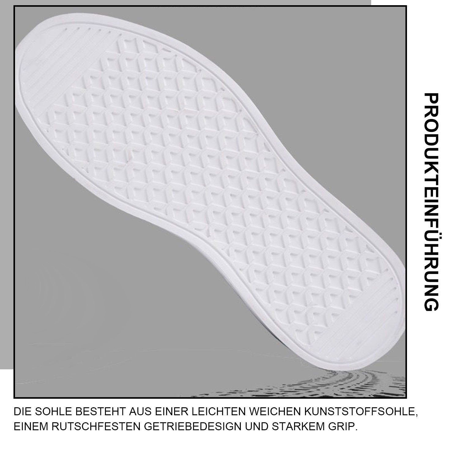 Daisred Freizeitschuhe Herren Leicht Sportschuh elastisch schnürschuh Sneaker