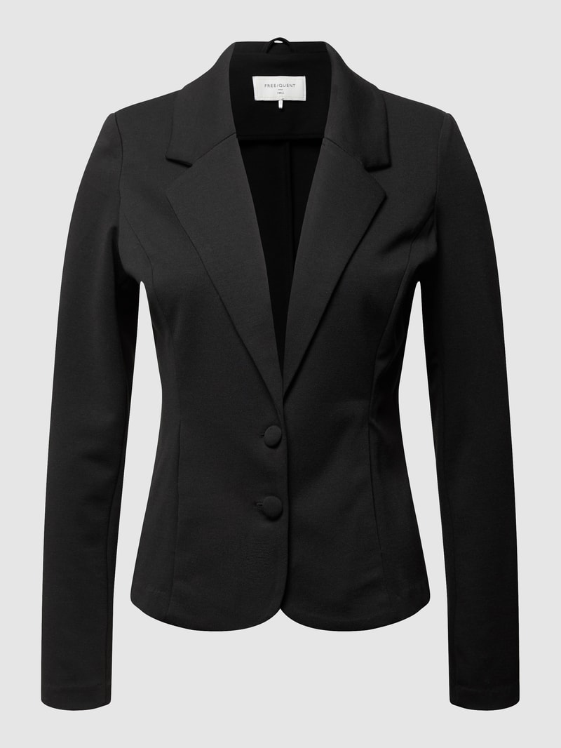 Blazer mit 2-Knopf-Leiste Modell 'Nanni' in schwarz