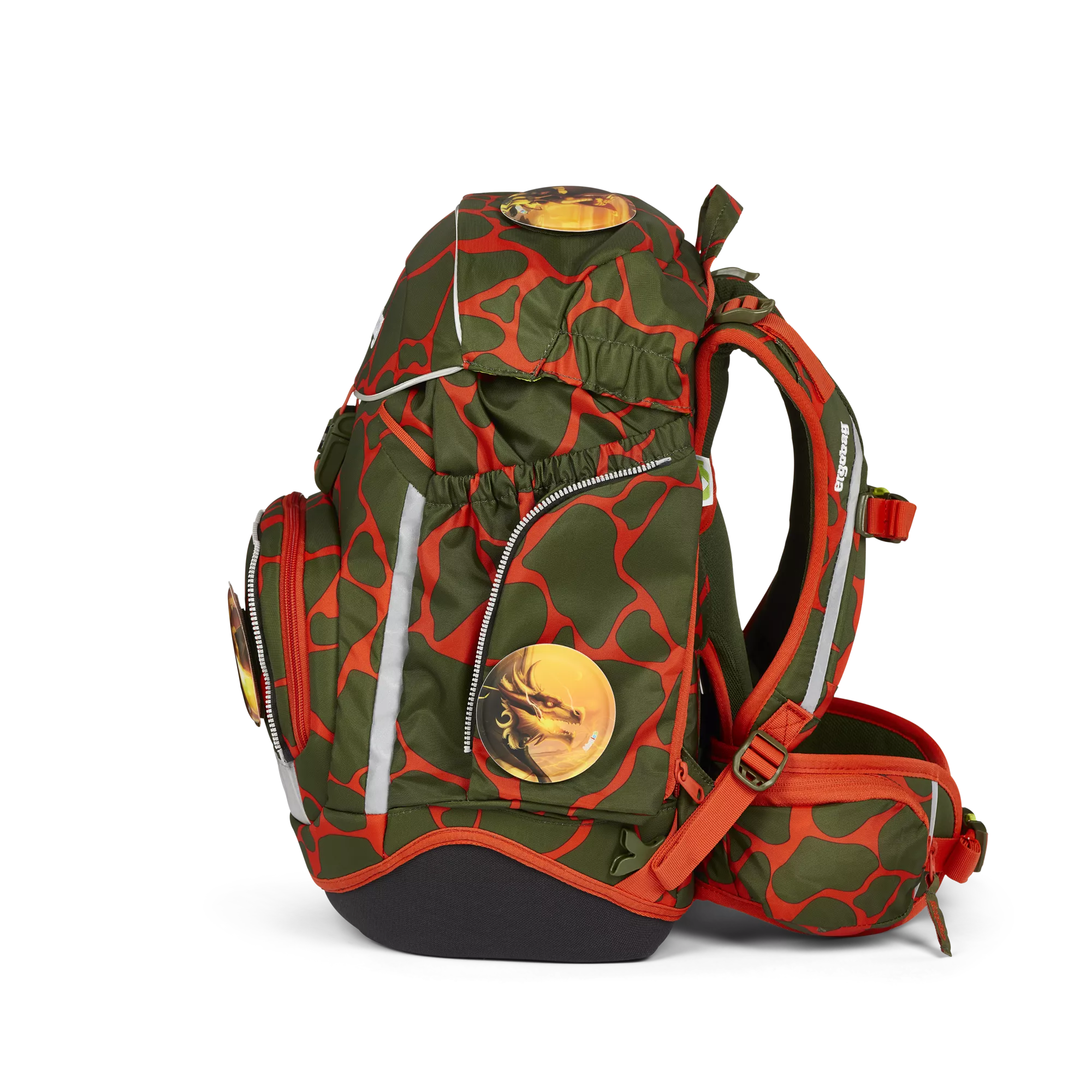 ergobag Schulrucksack-Set Feuerspeibär