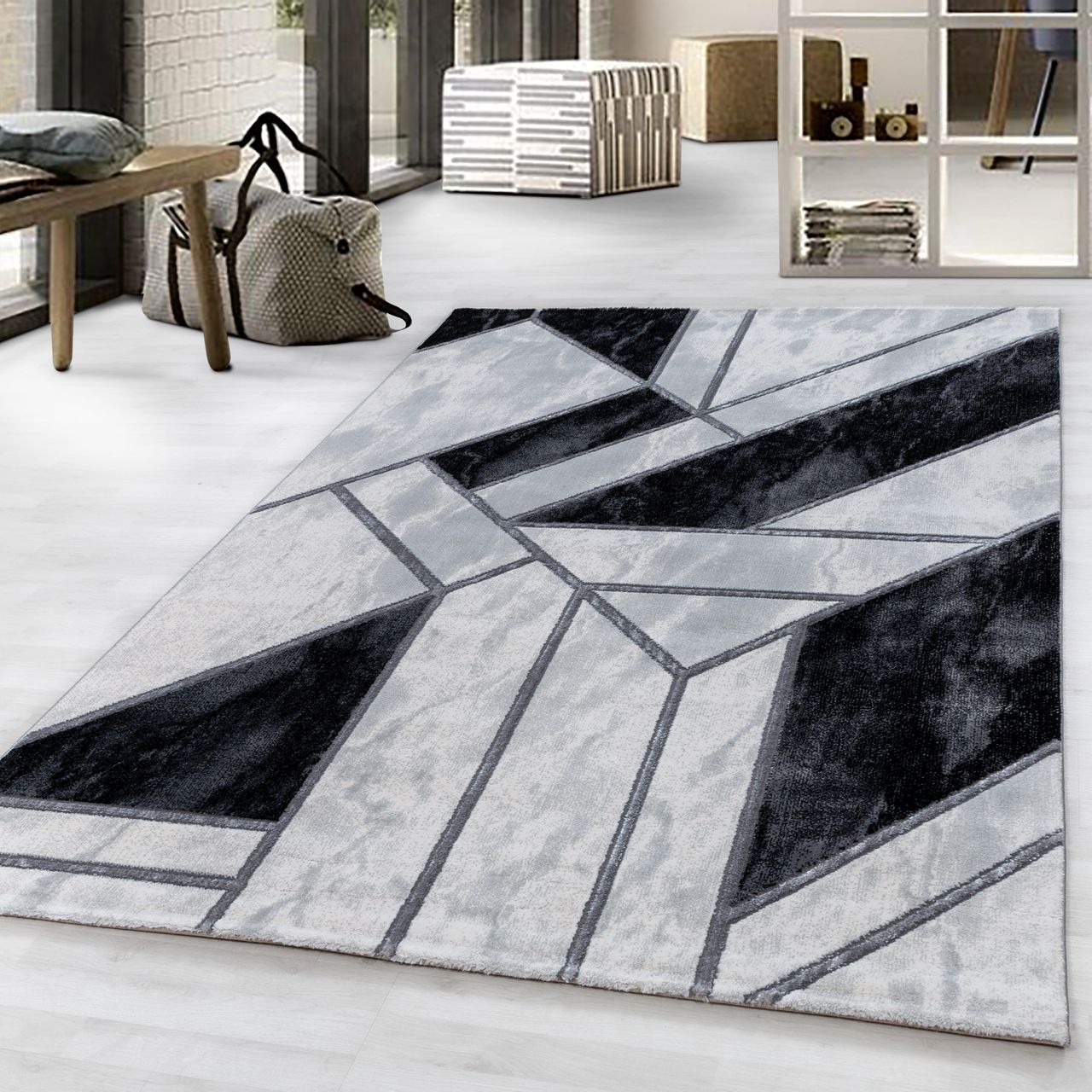 Ayyildiz Teppich, NAXOS 3817, SILVER, 80 x 150 cm