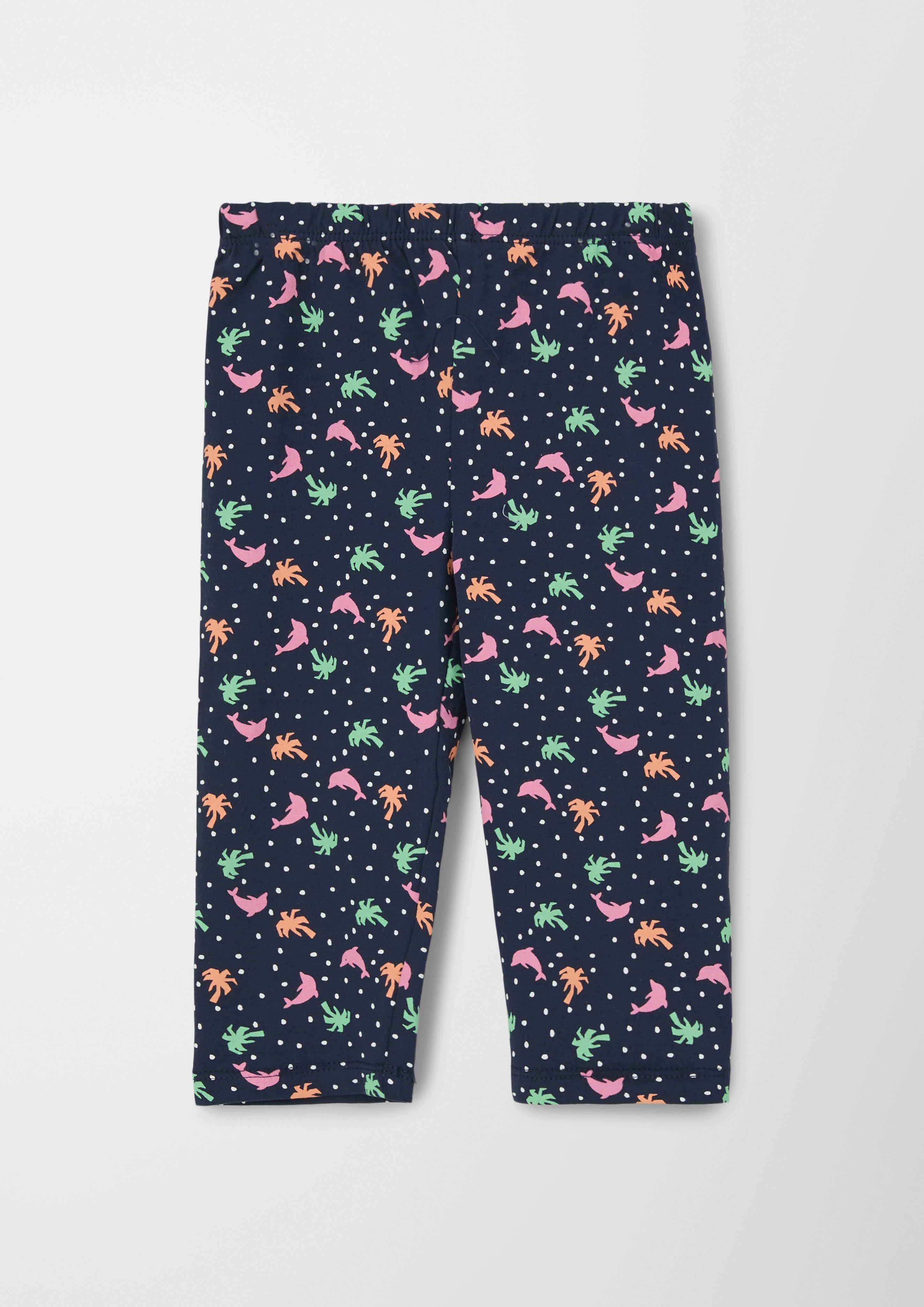 Capri-Leggings aus Baumwollstretch  2130586-59A4