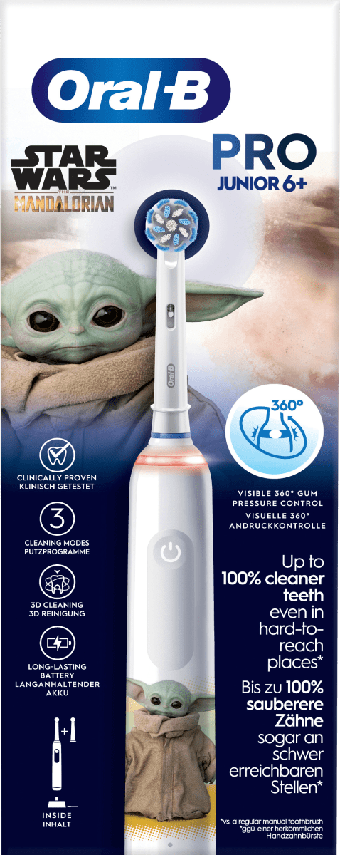 Elektrische Zahnbürste Kinder PRO Junior Grogu/Starwars, ab 6 Jahren, 1 St