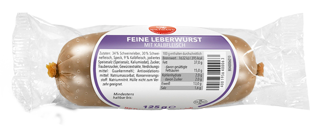 Wiltmann Feine Leberwurst mit Kalbfleisch