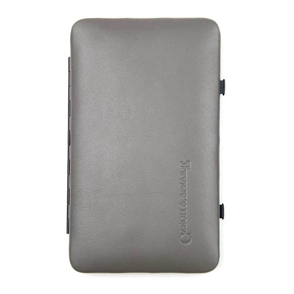 Czech & Speake Leather-Bound Manicure Set - Black/White étui