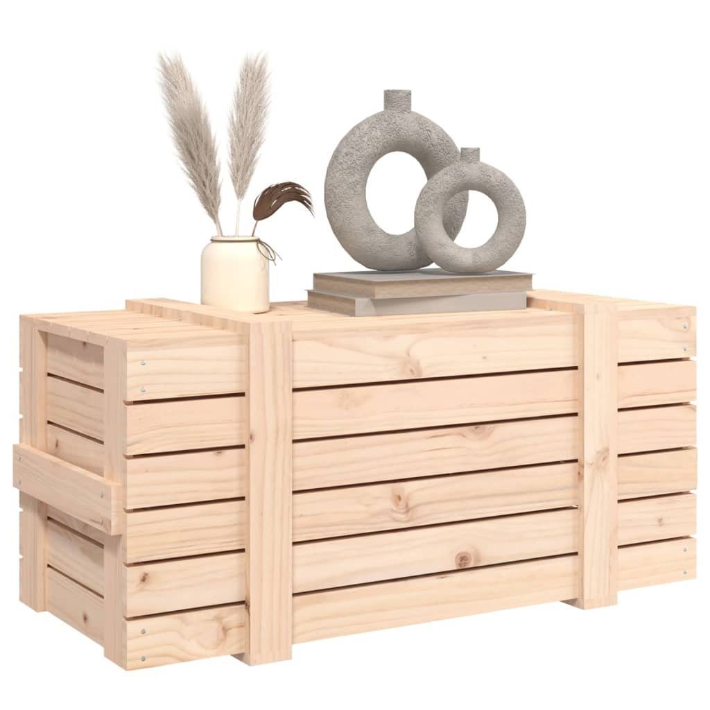 vidaXL Aufbewahrungsbox Truhe 91x40,5x42 cm Massivholz Kiefer (1 St)
