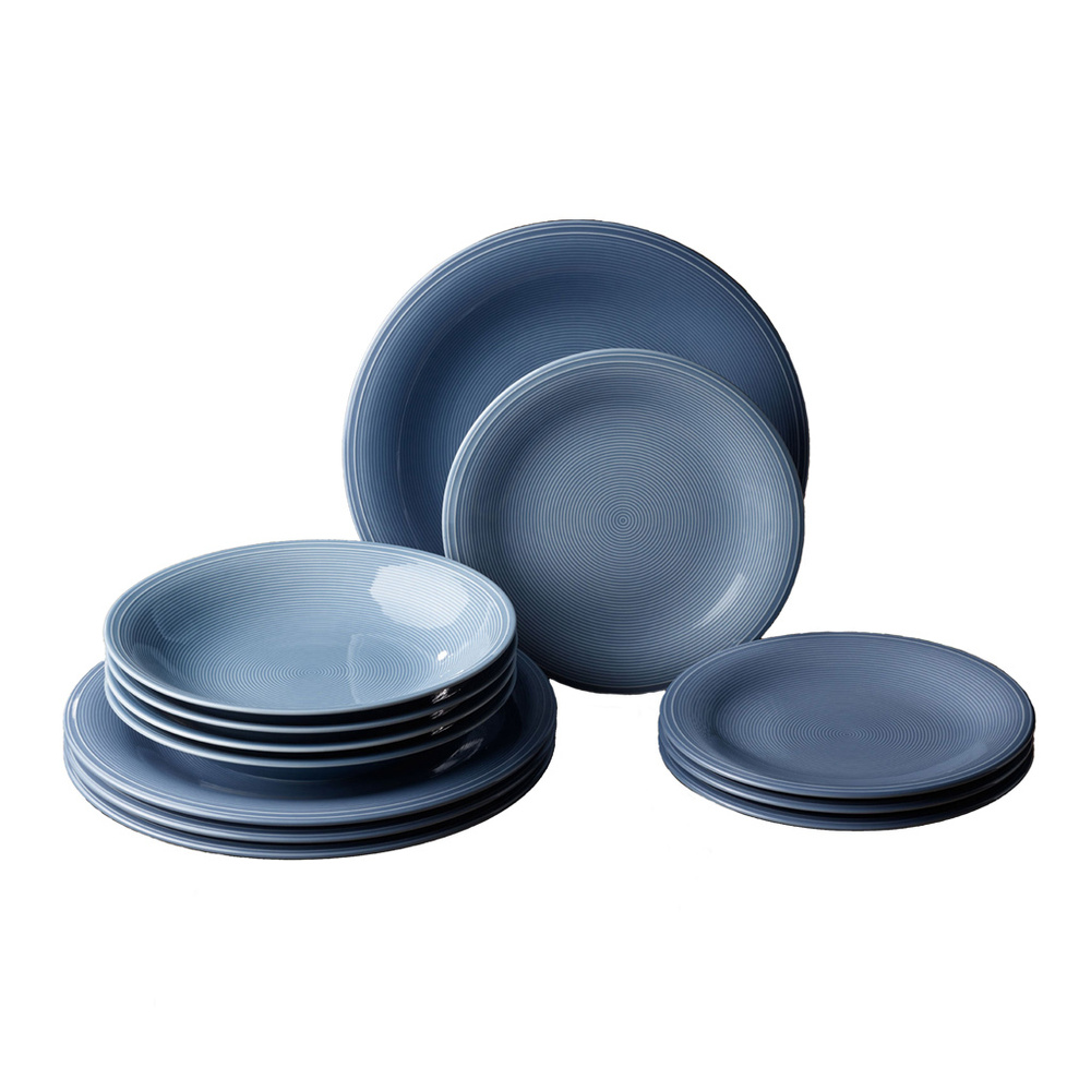 like. by Villeroy & Boch Set Starter Assiette 12pcs. Color Loop Horizon service de vaisselle
