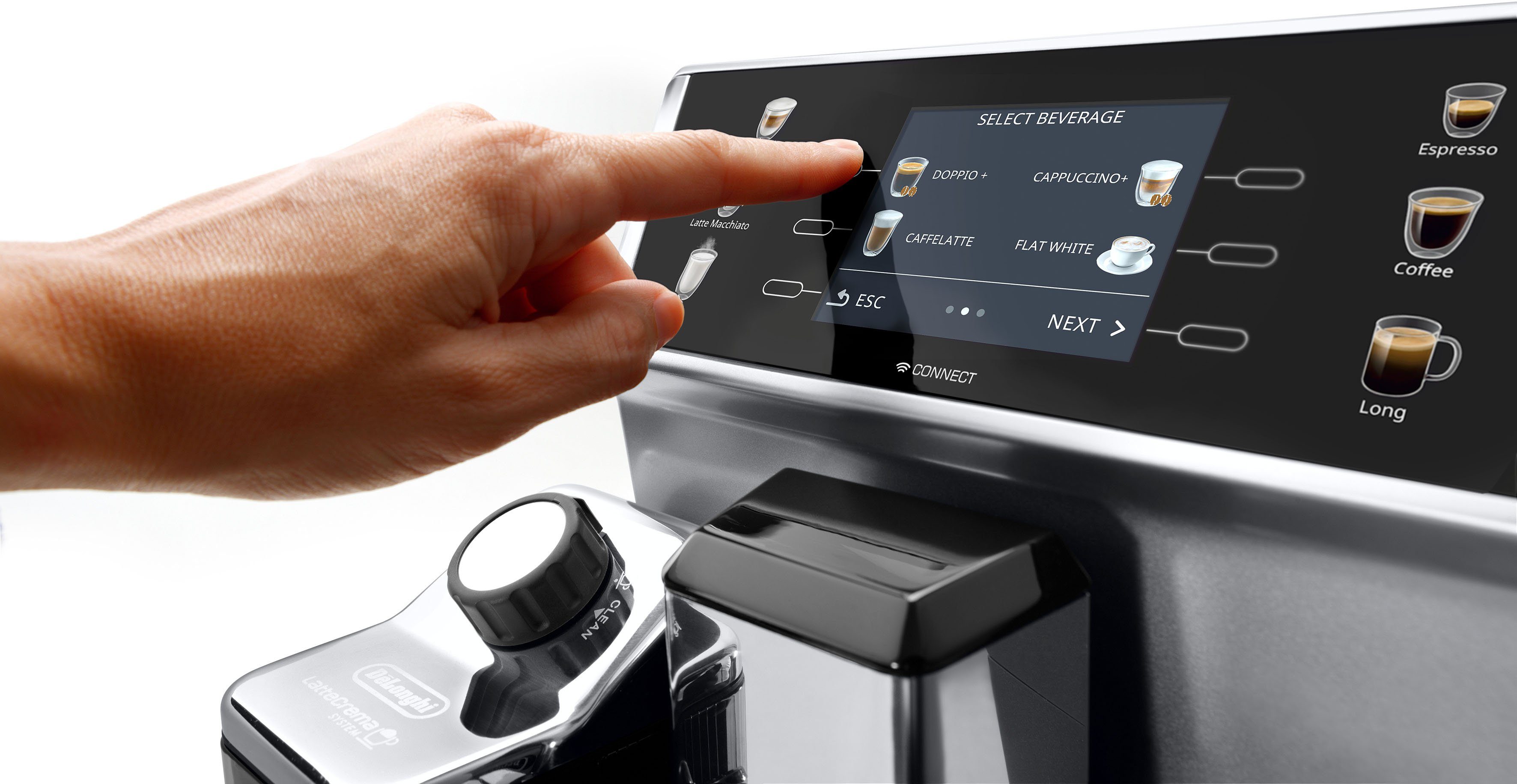 De'Longhi Kaffeevollautomat PrimaDonna Class ECAM 550.85.MS, silber